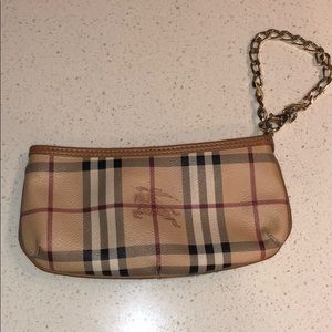 Burberry Wristlet with adjustable chain